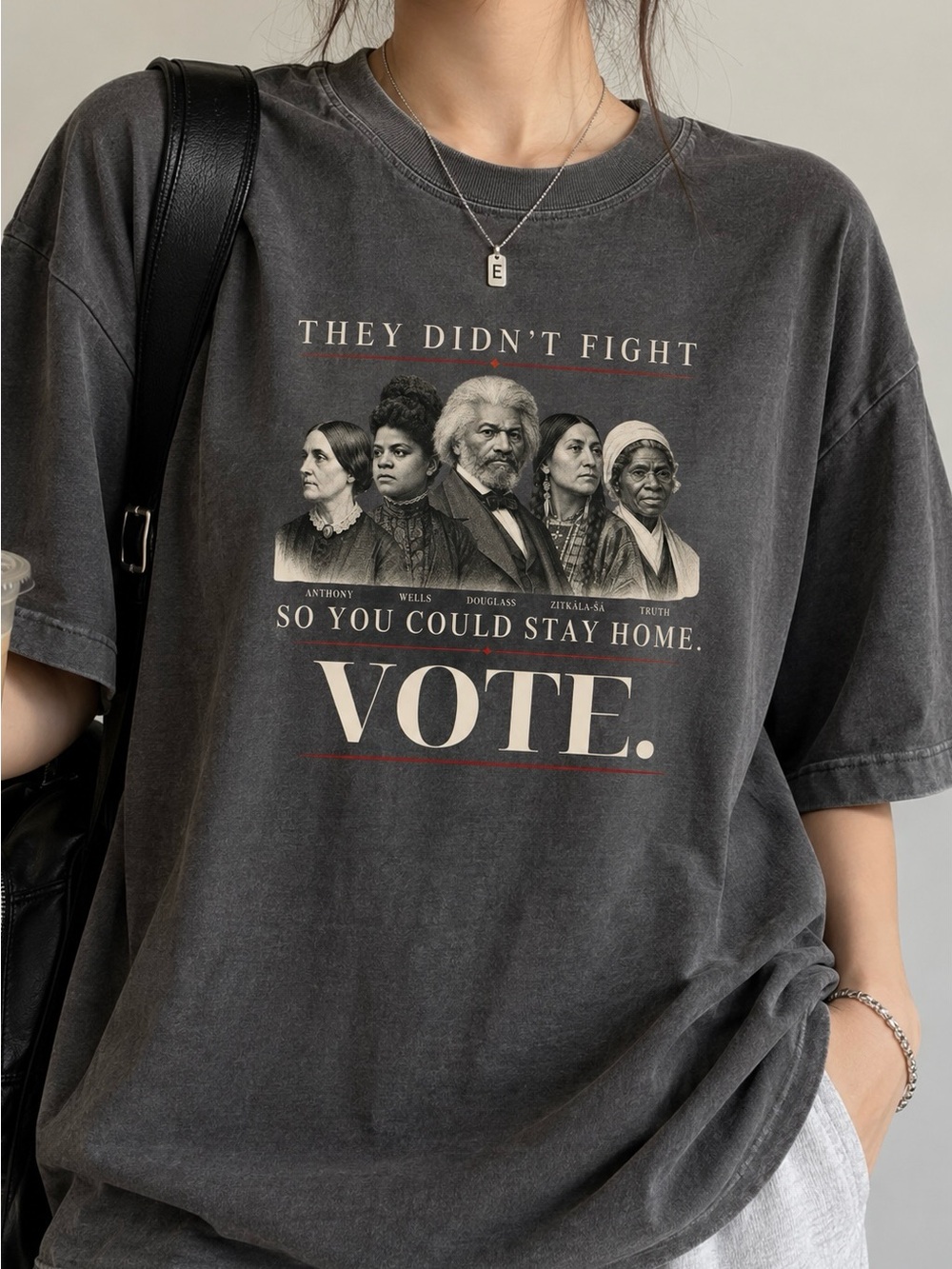 Vote They Didn't Fight Suffrage Civil Rights Feminist Statement Graphic Shirt